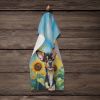 Chihuahua in Sunflowers Kitchen Towel Dish Cloths Guest Hand Towel Decorative Bathroom Towel for Face,Tea, Dishcloth, Kitchen and Bath